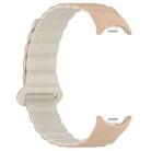 For Xiaomi Smart Band 9 / 8 Two Color Magnetic Silicone Watch Band(Milk Tea Rock White) - 3