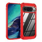 For Google Pixel 9 / 9 Pro TPU + PC Lens Protection Phone Case(Red) - 1