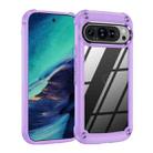 For Google Pixel 9 / 9 Pro TPU + PC Lens Protection Phone Case(Purple) - 1