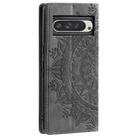 For Google Pixel 9 Pro XL Totem Embossed Magnetic Leather Phone Case(Grey) - 3