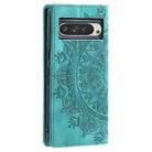 For Google Pixel 9 Pro XL Totem Embossed Magnetic Leather Phone Case(Green) - 3