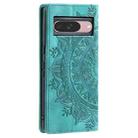 For Google Pixel 9 / 9 Pro Totem Embossed Magnetic Leather Phone Case(Green) - 3