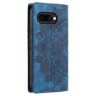 For Google Pixel 9a Totem Embossed Magnetic Leather Phone Case(Blue) - 3