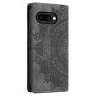 For Google Pixel 9a Totem Embossed Magnetic Leather Phone Case(Grey) - 3