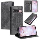 For Google Pixel 10 / 10 Pro Totem Embossed Magnetic Leather Phone Case(Grey) - 1
