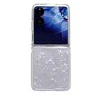 For Xiaomi Mix Flip 2 Pearlescent Shell Texture Phone Case(White) - 1