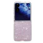 For Xiaomi Mix Flip 2 Pearlescent Shell Texture Phone Case(Pink) - 1