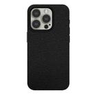 For iPhone 15 Pro Max Skin Feel Leather Texture MagSafe Magnetic Phone Case(Black) - 1