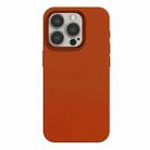 For iPhone 15 Pro Max Skin Feel Leather Texture MagSafe Magnetic Phone Case(Orange) - 1