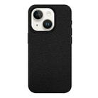 For iPhone 15 Skin Feel Leather Texture MagSafe Magnetic Phone Case(Black) - 1