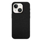 For iPhone 14 Skin Feel Leather Texture MagSafe Magnetic Phone Case(Black) - 1