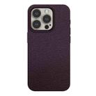 For iPhone 14 Pro Skin Feel Leather Texture MagSafe Magnetic Phone Case(Purple) - 1