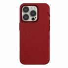 For iPhone 14 Pro Max Skin Feel Leather Texture MagSafe Magnetic Phone Case(Red) - 1