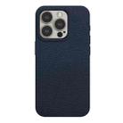 For iPhone 13 Pro Skin Feel Leather Texture MagSafe Magnetic Phone Case(Navy Blue) - 1