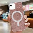 For iPhone SE 2022 / 2020 / 8 / 7 Acrylic Transparent Glitter MagSafe Phone Case(Pink) - 1