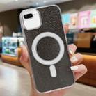 For iPhone 8 Plus / 7 Plus Acrylic Transparent Glitter MagSafe Phone Case(Black) - 1