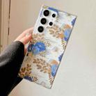 For Samsung Galaxy A52 4G / 5G Dual-side Laminating IMD PC Hybrid TPU Phone Case(Blue Peony) - 2