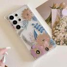 For Samsung Galaxy A55 5G Dual-side Laminating IMD PC Hybrid TPU Phone Case(Lotus) - 2