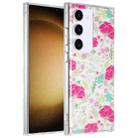 For Samsung Galaxy S23+ 5G Dual-side Laminating IMD PC Hybrid TPU Phone Case(Cop-rose) - 1