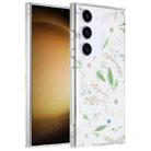 For Samsung Galaxy S23+ 5G Dual-side Laminating IMD PC Hybrid TPU Phone Case(White Daisy) - 1