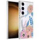 For Samsung Galaxy S23+ 5G Dual-side Laminating IMD PC Hybrid TPU Phone Case(Lotus) - 1