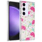 For Samsung Galaxy S23 FE 5G Dual-side Laminating IMD PC Hybrid TPU Phone Case(Cop-rose) - 1