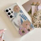 For Samsung Galaxy S23 FE 5G Dual-side Laminating IMD PC Hybrid TPU Phone Case(Lotus) - 2