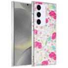 For Samsung Galaxy S24 5G Dual-side Laminating IMD PC Hybrid TPU Phone Case(Cop-rose) - 1