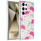 For Samsung Galaxy S24 Ultra 5G Dual-side Laminating IMD PC Hybrid TPU Phone Case(Cop-rose) - 1