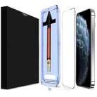 For iPhone 11 Pro LK Easy Install HD Tempered Glass Film(Black) - 1
