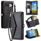 For Google Pixel 9 / 9 Pro Wallet Multi-card Slot Leather Phone Case(Black) - 1