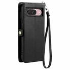 For Google Pixel 9 / 9 Pro Wallet Multi-card Slot Leather Phone Case(Black) - 3