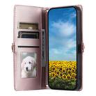 For Google Pixel 10 Pro XL Wallet Multi-card Slot Leather Phone Case with Lanyard(Rose Gold) - 3