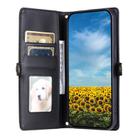 For Google Pixel 10 / 10 Pro Wallet Multi-card Slot Leather Phone Case with Lanyard(Black) - 3