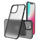 For iPhone 12 / 12 Pro Sound Coversion Shockproof Frosted Acrylic Protective Case(Black) - 1