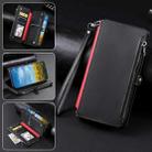 For Google Pixel 9 / 9 Pro Leather Stitching Multi-card Slot Zipper Phone Case(Black) - 2