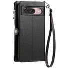 For Google Pixel 9 / 9 Pro Leather Stitching Multi-card Slot Zipper Phone Case(Black) - 3