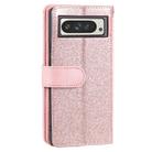 For Google Pixel 10 Pro XL Nine Card Zipper Bag Leather Phone Case with Lanyard(Rose Gold) - 3