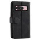 For Google Pixel 10 / 10 Pro Nine Card Zipper Bag Leather Phone Case with Lanyard(Black) - 3