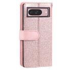 For Google Pixel 10 / 10 Pro Nine Card Zipper Bag Leather Phone Case with Lanyard(Rose Gold) - 3