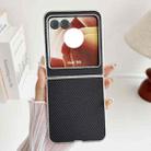 For Motorola Razr 50 Carbon Fiber Leather Grain Kevlar Folding Phone Case(Black) - 2