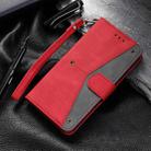 For Google Pixel 9 Pro XL Nail Skin Feel Stitching Calf Texture Leather Phone Case(Red) - 2