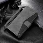 For Google Pixel 9 / 9 Pro Nail Skin Feel Stitching Calf Texture Leather Phone Case(Grey) - 2