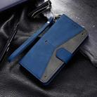 For Google Pixel 9 / 9 Pro Nail Skin Feel Stitching Calf Texture Leather Phone Case(Blue) - 2