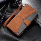 For Google Pixel 9 / 9 Pro Nail Skin Feel Stitching Calf Texture Leather Phone Case(Brown) - 2