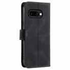 For Google Pixel 9a Nail Skin Feel Stitching Calf Texture Leather Phone Case(Black) - 3