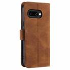 For Google Pixel 9a Nail Skin Feel Stitching Calf Texture Leather Phone Case(Brown) - 3