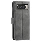 For Google Pixel 10 Pro XL Nail Skin Feel Stitching Calf Texture Leather Phone Case(Grey) - 3