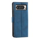 For Google Pixel 10 Pro XL Nail Skin Feel Stitching Calf Texture Leather Phone Case(Blue) - 3