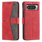 For Google Pixel 10 Pro XL Nail Skin Feel Stitching Calf Texture Leather Phone Case(Red) - 1